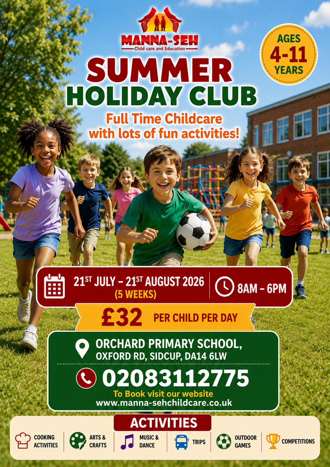 Summer Holiday Club flyer
